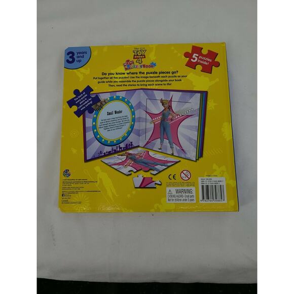 Disney Pixar Toy Story 4 My First Puzzle Book 5 Puzzles Sealed NEW - Picture 2 of 3